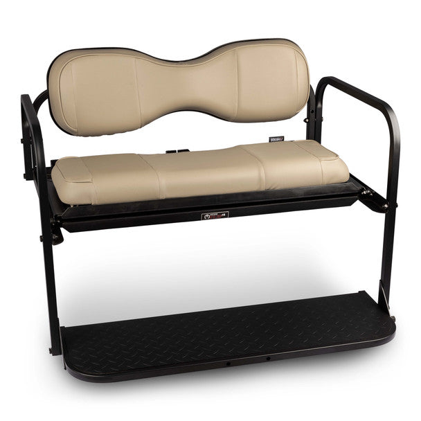Modz Flip4 RS Custom Golf Cart Rear Seat Kit, Khaki Base
