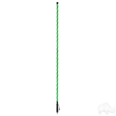 LED Whip Light Stick, 6' RGB Wrapped with remote Control Color