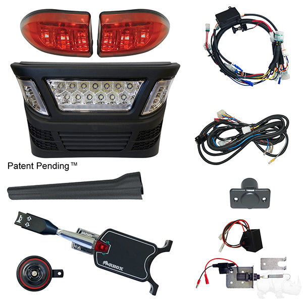 LED Light Bar Kit, RGBW, Club Car Precedent, Electric 08.5+, 12-48v, (Standard, Linkage)