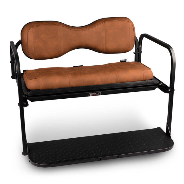 Modz Flip4 RS Custom Golf Cart Rear Seat Kit, Rust Base
