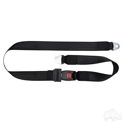 Rhox Seat Belt, Black, 60" Fully Extended Lap Belt