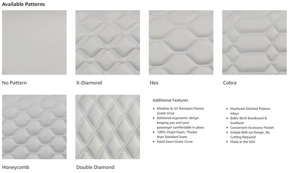 Modz FS1 Custom Front Seat, Gray Base