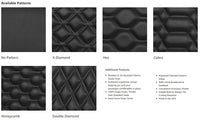 Modz RC Custom Rear Seat Covers, Black Base