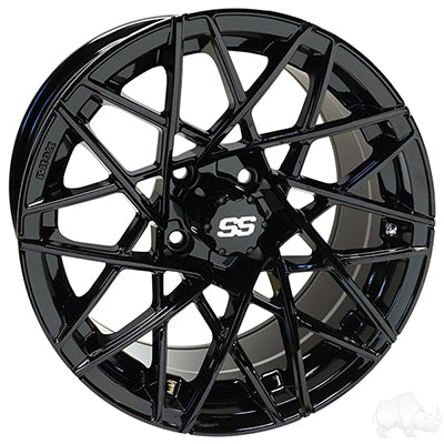 RHOX RX395 Wheel, Gloss Black, 15x7