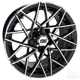 RHOX RX395 Wheel, Machined Gloss Black, 15x7
