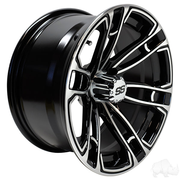 RHOX RX398 Wheel, Machined Gloss Black, 15x7