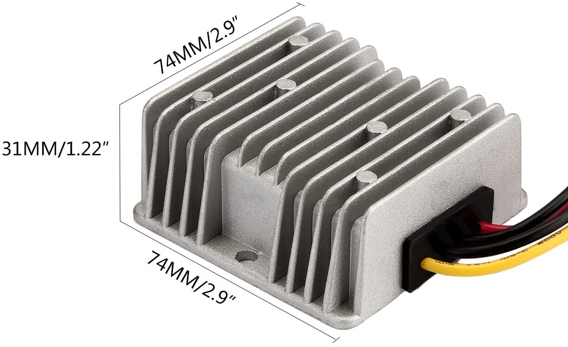 Voltage Reducer, 48V to 12V, 10A, 120W, Waterproof