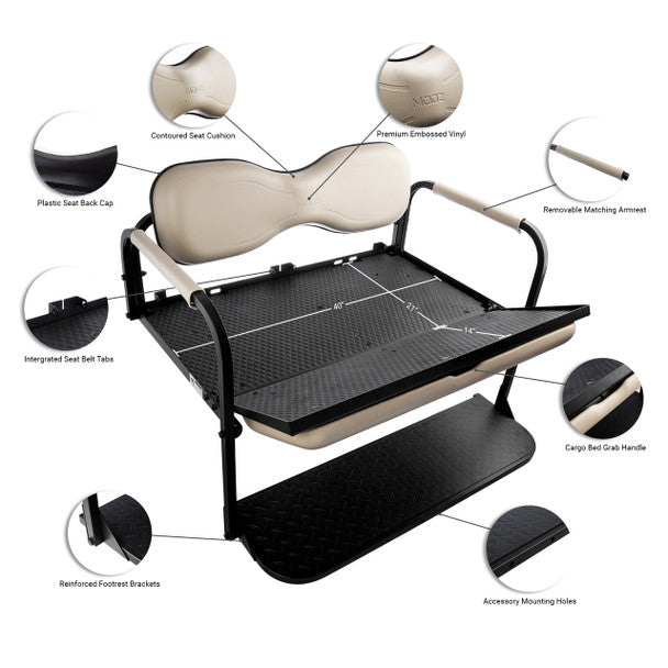 Modz Flip4 Golf Cart Rear Seat Kit