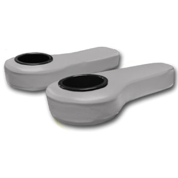GTW Mach Series & Madjax Genesis 150 Rear Flip Seat Black Armrest Cushions