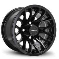 HPD HD Golf RTC Wheel, All Gloss Black, 12" or 14"