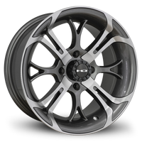 HPD HD Golf Spinout Wheel, Gunmetal Machined, 14"