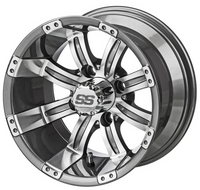 LSI Casino Wheel, Gun Metal/Machined, 10", 12", or 14"