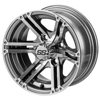 LSI Yukon Wheel, Gun Metal/Machined, 10"