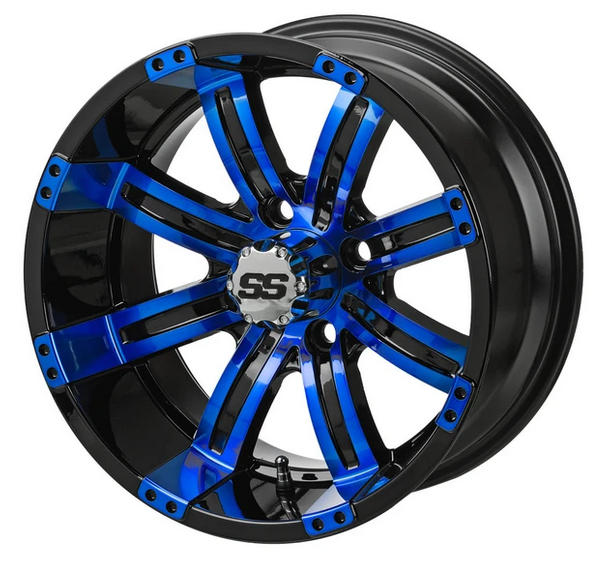 LSI Casino Wheel, Black/Blue, 12", or 14"