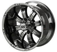 LSI Casino Wheel, Black Mirror Finish, 10", 12", or 14"