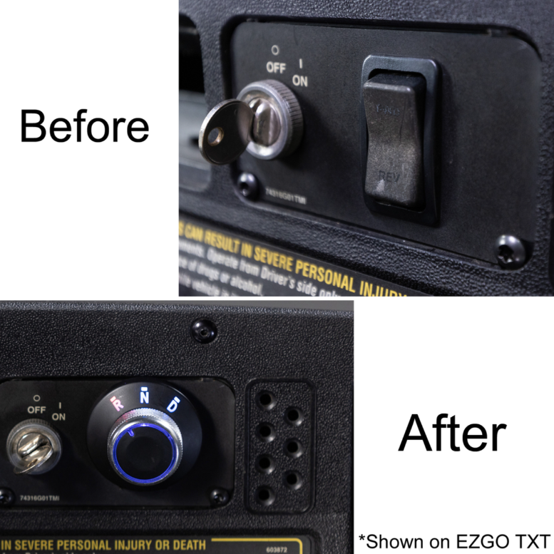 Rotary Forward & Reverse Switch with LED Backlighting