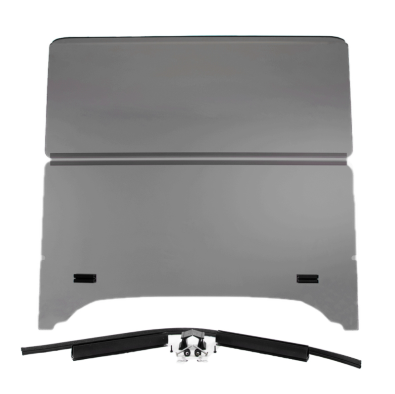 Windshield, Folding Clear 1/4", Storm Body Kits with 1” Struts